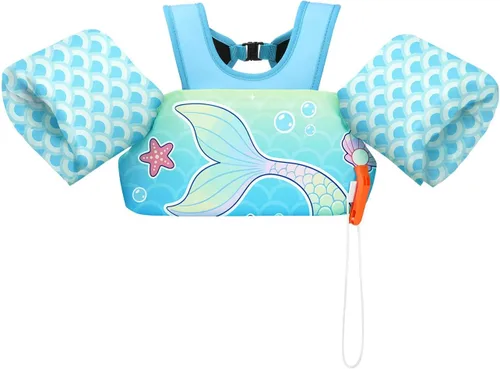 Miniatura 14 de HeySplash Chaleco de natación para niños pequeños, flotadores para niños de 22 a 44 libras/22 a 55 libras, chaqueta de natación para niños