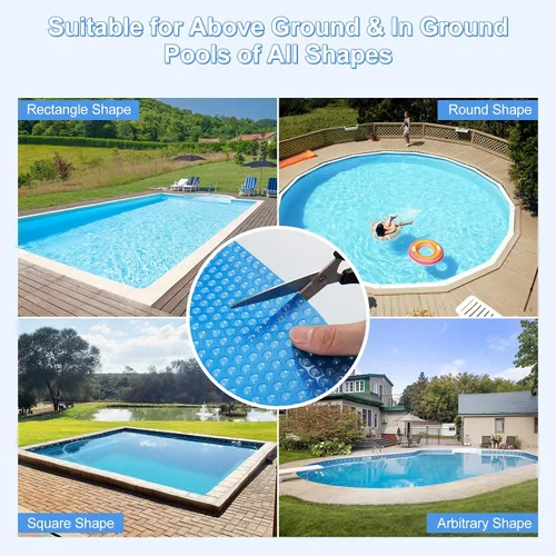 Miniatura 8 de S AFSTAR Cubierta de piscina rectangular de 12 x 24 pies, con bolsa de transporte, impermeable y a prueba de polvo, cubierta de piscina resistente