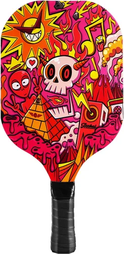 Miniatura 9 de Pickleball Paddles Set of 4 for Beginners Men Women Adults Patrón de calavera ornamentado