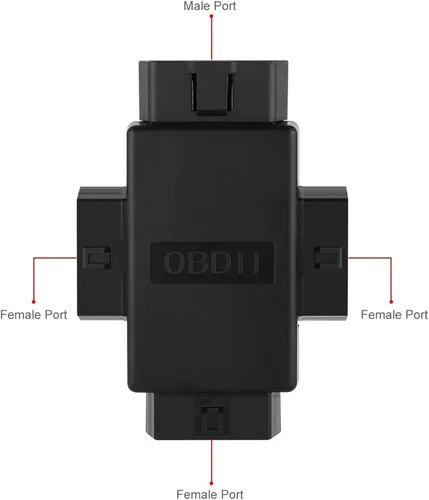 Miniatura 6 de iKKEGOL Bolsillo OBD2 OBDII Full 16 Pin macho a 3 hembra 1 a 3 OBD Cable Divisor Convertidor Adaptador para Diagnóstico Extensor