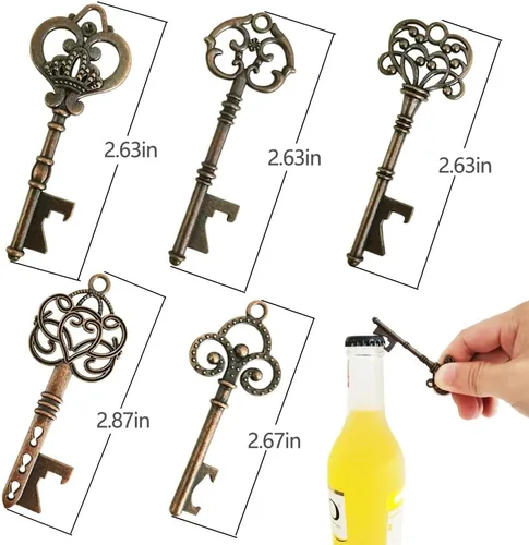 Miniatura 3 de 50 piezas de abrebotellas con llave de esqueleto, recuerdos de fiesta de despedida de soltera, recuerdos para invitados a granel, regalo de recuerdo