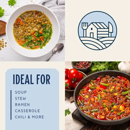 Miniatura 6 de Harmony House Pimientos morrones mezclados secos, cortados en cubitos - Verduras deshidratadas para cocinar, acampar, suministros de emergencia