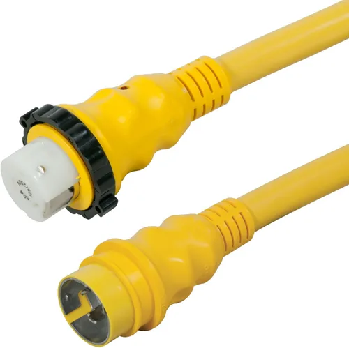 Miniatura 2 de Marinco 30A 125V Marine Shore Cables de alimentación Amarillo