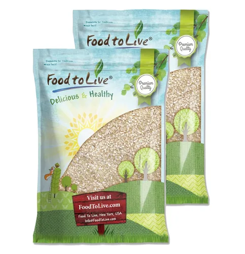Miniatura 7 de Food to Live Copos de quinua blanca, 1 libra, semillas de quinua prensadas, grano entero, crudo, kosher, a granel. Gran sustituto de avena