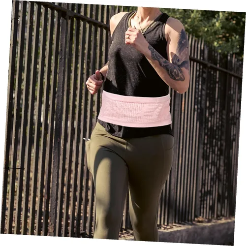Miniatura 9 de STOBAZA Riñonera transpirable para correr con correa ajustable para mujeres y hombres, bolsa de cintura de fitness de gran capacidad para ciclismo