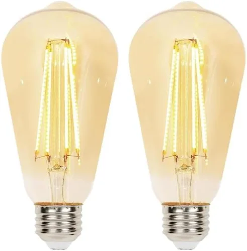 Miniatura 2 de Westinghouse 5317800 - Bombilla LED de filamento ámbar regulable ST20 de 6.5 W (equivalente a 60 vatios), base media