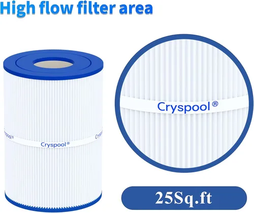 Miniatura 6 de Cryspool® 07018 Filtro compatible con CX250RE, Star-Clear C250, PA25-4, PA25-4/M4, C-7626, FC-1230, Cartucho de filtro de spa de 25 pies cuadrados