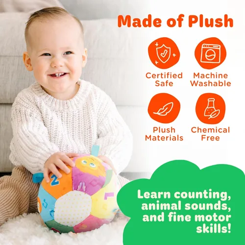 Miniatura 3 de Move2Play, Pelota de Bebé Divertidísima e Interactiva con Música y Efectos de Sonido Regalo de Primer Cumpleaños Juguete para Niños Pequeños