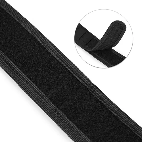 Miniatura 9 de AGPTEK Cinturón táctico de combate de nylon para seguridad policial (negro)
