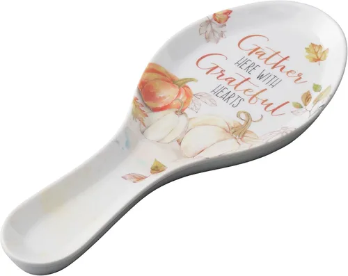 Miniatura 15 de UP ware - Soporte para cuchara de melamina con diseño floral de conejito para estufa, encimera de cocina y mesa de comedor, 9.625 pulgadas