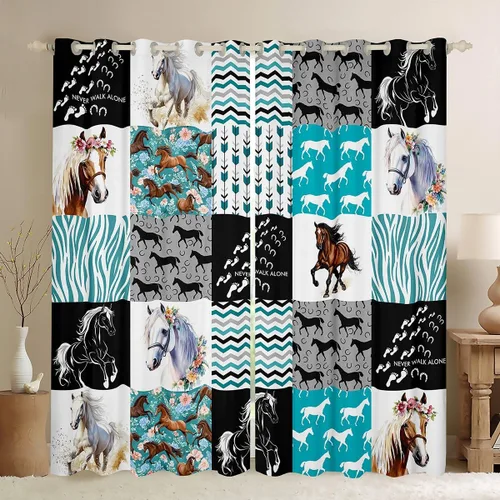 Miniatura 23 de Cortinas opacas de damasco negro para adultos, 30-50 % cortinas barrocas victorianas antiguas de 38 pulgadas de ancho x 54 pulgadas de largo, Multi