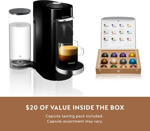Miniatura 8 de Nespresso VertuoPlus Deluxe - Máquina de café y espresso de De'Longhi, 37 onzas, color negro