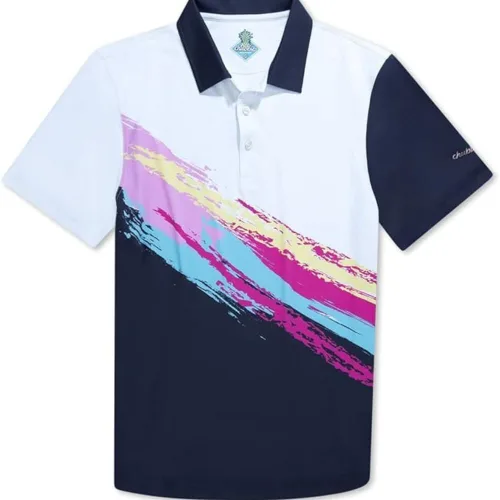 Chubbies Performance Camisa tipo polo para hombre elástica, transpirable Polo de golf Camisa tipo polo para hombre de manga corta