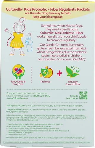 Miniatura 3 de Culturelle Paquetes de probióticos + fibra para niños (mayores de 3 años), 24 unidades y suplemento probiótico diario para niños, ayuda a apoyar un