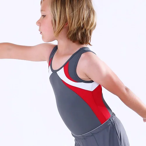 Miniatura 2 de Leotardo de gimnasia para niños, para practicar danza de ballet, atletismo, competición, entrenamiento sin mangas