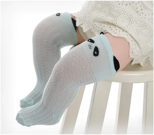 Miniatura 3 de QandSweet Calcetines hasta la rodilla para bebé, calcetines antideslizantes para recién nacidos, calcetines antideslizantes