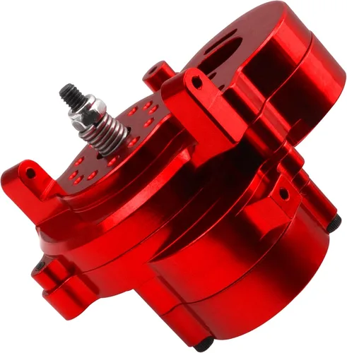 Miniatura 5 de Caja de cambios de transmisión de metal con engranaje de motor compatible con MN Modelo MN86 MN86K MN86KS G500 1/12 RC Crawler Car (rojo)