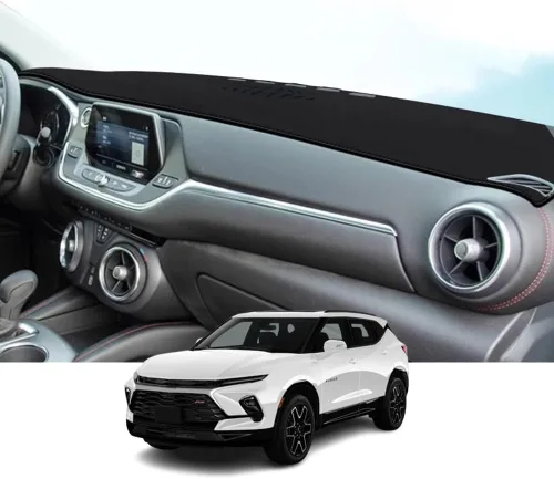 Miniatura 12 de Accesorios interiores personalizados para Silverado 1500 2019 2020 2021 2022 cubierta de tablero reduce el deslumbramiento, elimina grietas, rojo