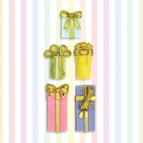 Miniatura 4 de Molde de silicona Bells Fondant, caja de regalo de Navidad, molde de chocolate para decoración de pasteles, decoración de cupcakes, dulces