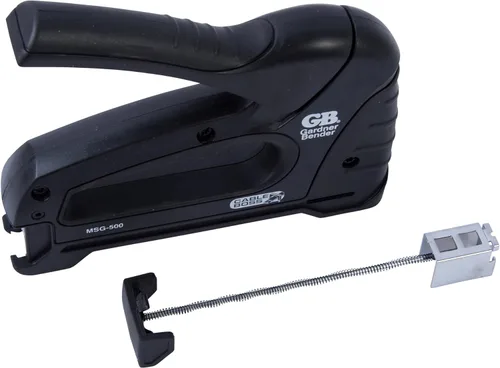 Miniatura 4 de Gardner Bender MSG-501B - Pistola grapadora de cable resistente, grado profesional, asegura (NM) coaxial y cable de bajo voltaje, negro