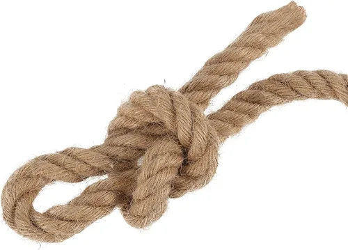 Miniatura 5 de JAPCHET Cuerda de yute natural de 164 pies x 0.394 in, cuerda de yute trenzado de 3/8 pulgadas, cuerda de arpillera fuerte para manualidades