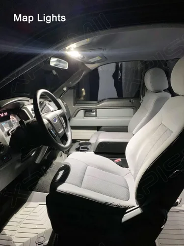 Miniatura 5 de Xpismii Kit de 14 piezas de 6000K blanco F250 F350 luces LED interiores de repuesto para Ford F-250 F-350 Super Duty 1999-2016, con diagrama