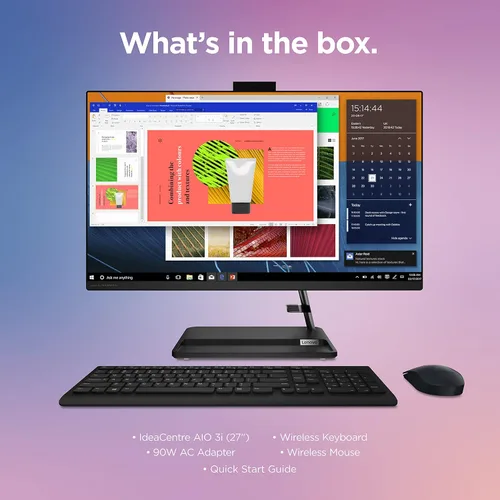 Miniatura 7 de Lenovo IdeaCentre AIO 3i - 2022 - Escritorio todo en uno - Pantalla táctil FHD de 27 pulgadas - Cámara de 5MP - Windows 11 Home - Memoria de 8 GB