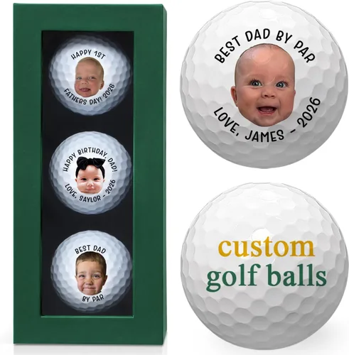 Miniatura 12 de Pelotas de golf personalizadas de With Love From Julie para hombres - Bolas de golf personalizadas - Regalos personalizados de bolas de golf