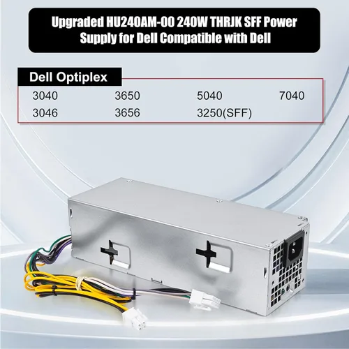 Miniatura 2 de Fuente de alimentación actualizada de 240 W para Dell Inspiron 3650 3656 Optiplex 3040 5040 7040 SFF HU240AM-00 AC240EM-00 L240NM-00 P/N: THRJK