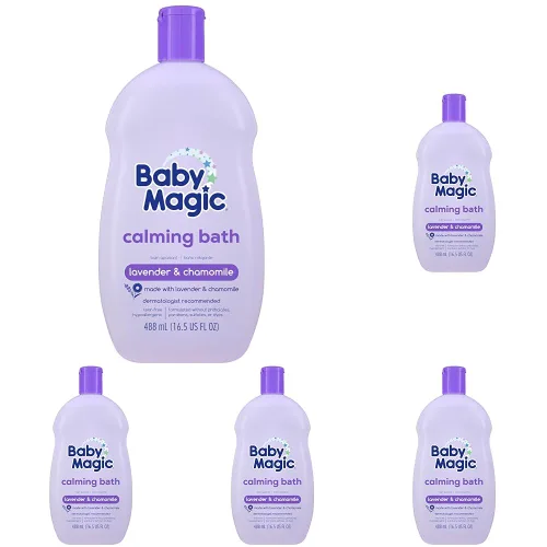 Miniatura 18 de Baby Magic Jabón hidratante para el cabello y el cuerpo, especialmente formulado para la delicada piel del bebé, sin lágrimas, caléndula y coco, 30