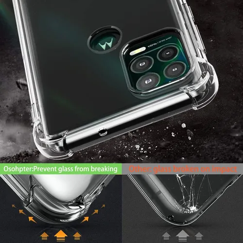 Miniatura 3 de Osophter Funda para Moto G Stylus 5G con 2 protectores de pantalla transparente y esquinas reforzadas, TPU para Motorola Moto G Stylus 5G