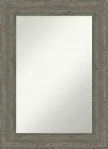 Miniatura 115 de Amanti Art Espejo de baño gris para sobre el fregadero, 27 x 27 pulgadas, espejo de tocador cuadrado gris, marco de madera rústica de campo medio