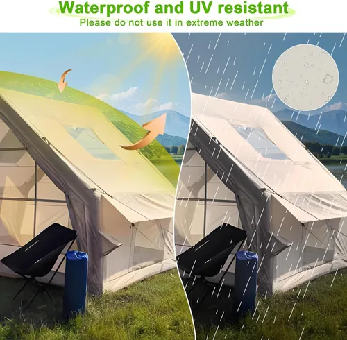 Miniatura 3 de Tiendas de campaña inflables para camping, tienda de campaña inflable grande, tienda de campaña para 1-6 personas, fácil instalación, tienda