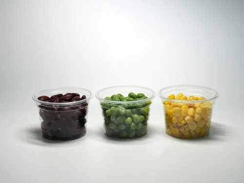 Miniatura 2 de TashiBox Vasos desechables de plástico para soufflé de 4 onzas con tapas (100 juegos), transparente