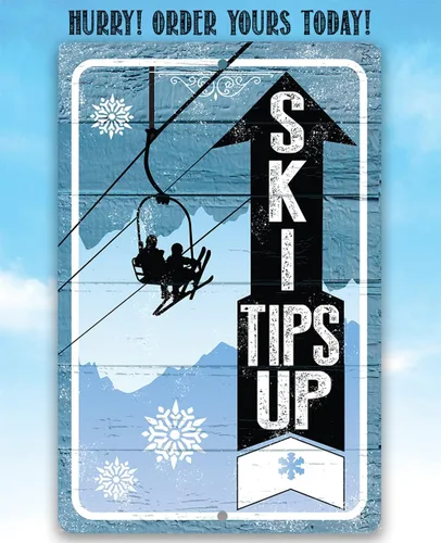 Miniatura 5 de Consejos de esquí - Decoración clásica de cabaña de esquí y decoración de pared de cabaña, accesorios de esquí de nieve, copos de nieve de invierno