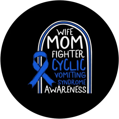 Miniatura 3 de Síndrome de vómito cíclico Esposa Mamá Guerrero CVS Cinta CVS Awa PopSockets intercambiable PopGrip