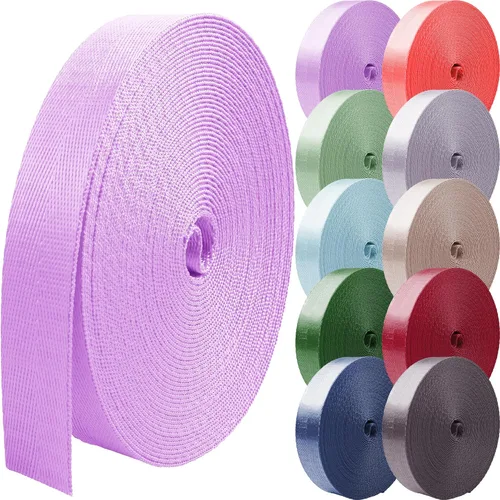 Miniatura 10 de Correas de nailon de 1 pulgada 1.5 pulgadas 2 pulgadas correa de nailon correas de mochila, 10 25 50 3.3 yardas correas Luz roja