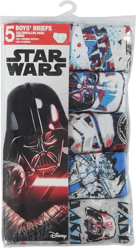 Miniatura 3 de STAR WARS Boys' Big 100% Combed Cotton Poly-Blend Athletic Boxer Briefs in Sizes 4, 6, 8, 10 and 12