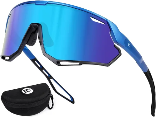 Miniatura 11 de BIRCEN Gafas de sol deportivas de béisbol para hombre: TR90 gafas de ciclismo ligeras envolventes para correr al aire libre MTB Bike