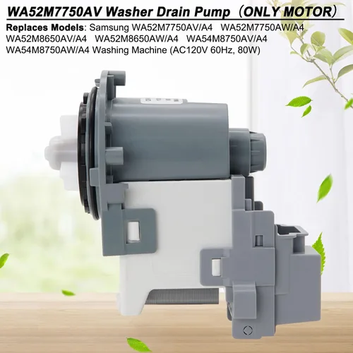 Miniatura 3 de WA52M8650AV/A4 WA52M7750AV/A4 Motor de bomba de drenaje de lavadora apto para Samsung Fit Samsung Washer Drain Pump WA54M8750AV/A4