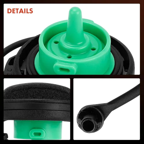 Miniatura 7 de A-Premium Tapa de gasolina Tapa de combustible compatible con Volkswagen Jetta Passat Golf Tiguan CC Eos GTI, Golf Alltrack R SportWagen, Tiguan