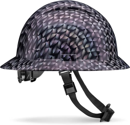 Miniatura 10 de Casco de construcción actualizado de ala completa, acolchado, aprobado por la OSHA Tipo 1 Clase E, G y C, para hombres, Cascos de construcción.