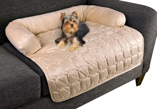 Miniatura 8 de Funda para sofá para perros - Protector de muebles para mascotas de 35x35 con refuerzo de espuma de memoria en el cuello, tela acolchada y capa base