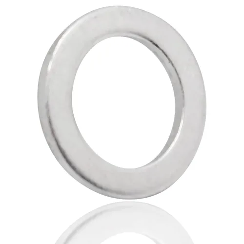 Miniatura 9 de Arandela plana de aluminio, arandelas redondas plateadas, acabado liso, 0.394 in de identificación, 0.630 in de diámetro exterior, 0.039 in