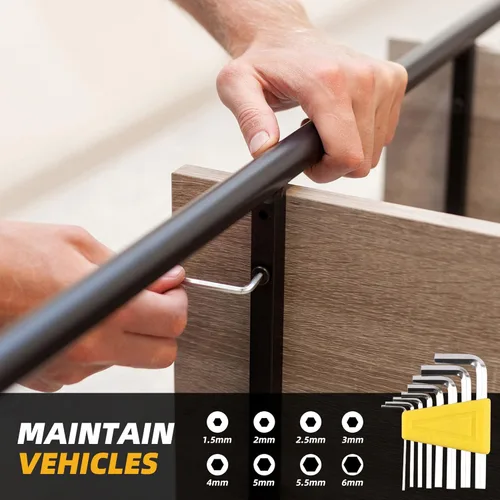 Miniatura 6 de URASISTO Kit de herramientas para el hogar de 40 piezas con caja de fácil transporte, pequeño juego de herramientas de mano básicas perfecto