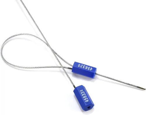 Miniatura 4 de (R) 50 sellos de cable de seguridad, etiquetas de seguridad numeradas, a prueba de manipulaciones, sellos de alambre de acero apretados