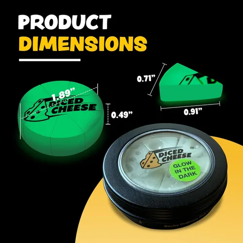 Miniatura 4 de Diced Cheese Glow-in-the-Dark - Divertido y adictivo juego de dados para mayores de 15 años - Conquista las torres inclinadas del queso - No se