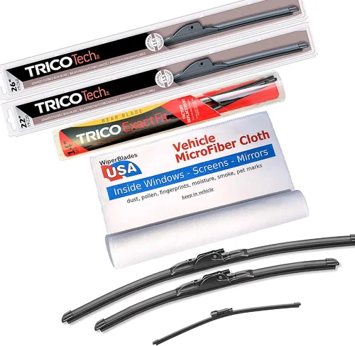 Miniatura 13 de Juego de limpiaparabrisas para Lexus ES300 1992 Trico Tech Beam Blades Juego de limpiaparabrisas con microfibra interior de coche