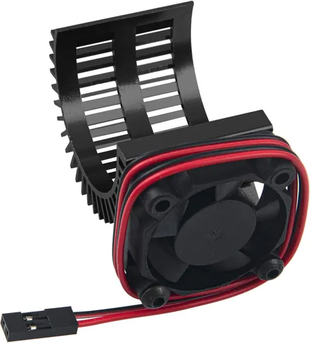 Miniatura 2 de Disipador de calor de motor RC 540 545 550 sin escobillas cepillado con ventilador de enfriamiento de 5-6 V compatible con Traxxas HSP HPI Wltoys