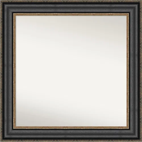 Miniatura 558 de Amanti Art Espejo personalizado, espejo de baño negro puente, espejo de pared o espejo de tocador de baño sobre el fregadero (26 x 26 pulgadas)